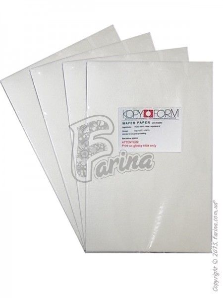 Сьедобная вафельная бумага KopyForm Wafer Paper A4 100 sheets< фото цена
